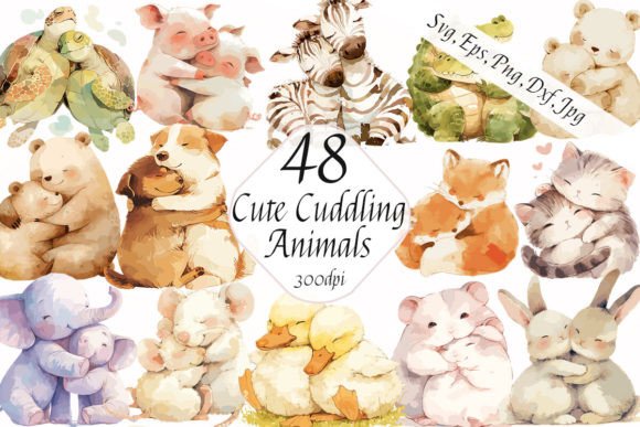 Bringing Warmth to Projects with Cute Watercolor Animals
