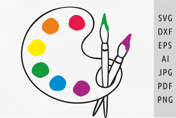 Paint Palette Svg Paint Brush Svg Artist: The Creative Toolkit