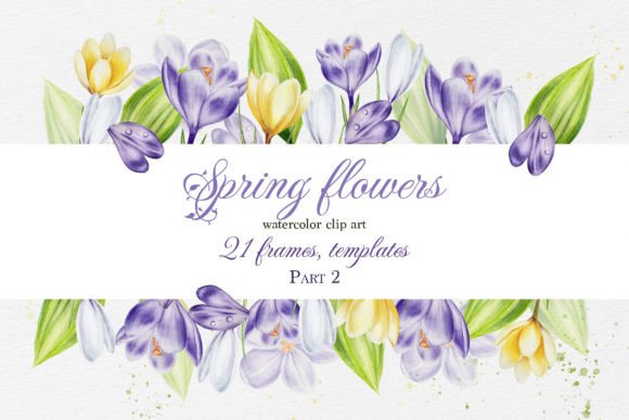 Spring Flower Frames Watercolor Part 2: Creative Uses & Design Tips