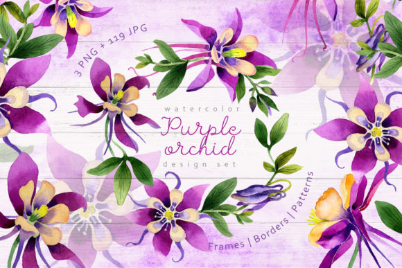 Transform Your Projects with the Purple Orchid Watercolor Set