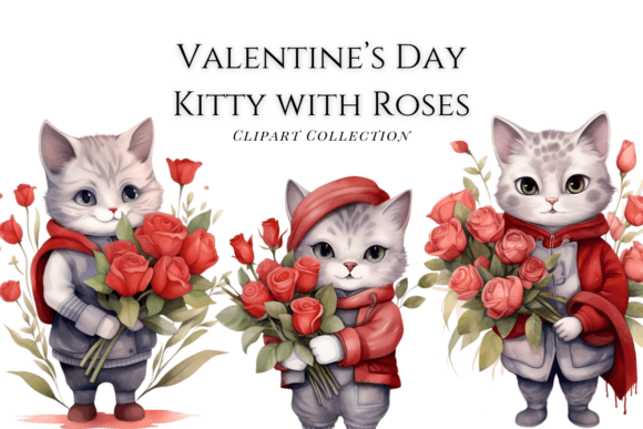 Valentine's Kittens with Roses Clipart: A Designer's Guide