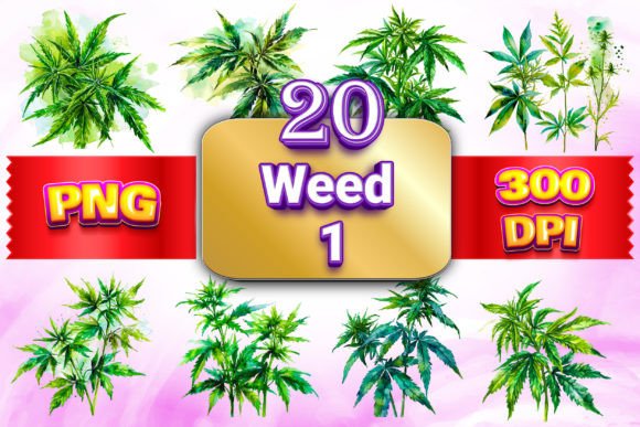 Weed Clipart Bundle: A Fresh Take on Botanical Design