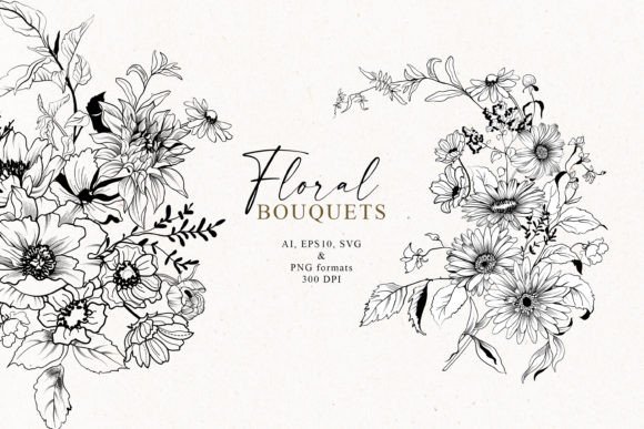 Why Floral Line Art Bouquets Are a Designer's Secret Weapon